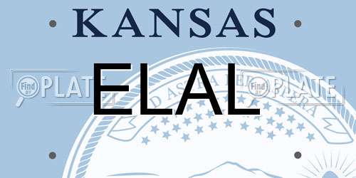 ELAL Kansas License Plate