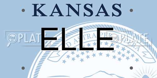 ELLE Kansas License Plate