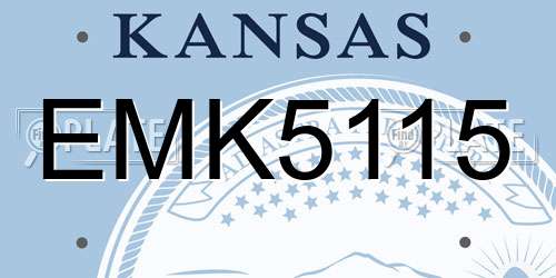 EMK5115 Kansas License Plate