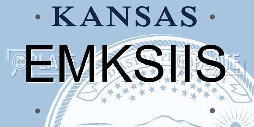 EMKSIIS Kansas License Plate