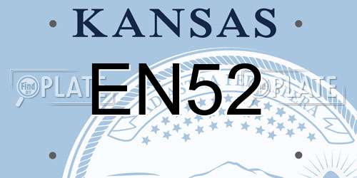 EN52 Kansas License Plate