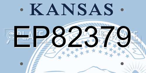 EP82379 Kansas License Plate