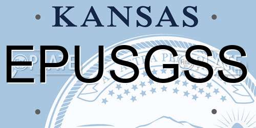 EPUSGSS Kansas License Plate