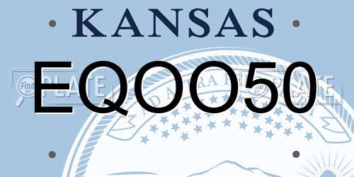 EQOO50 Kansas License Plate