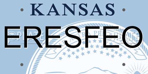 ERESFEO Kansas License Plate