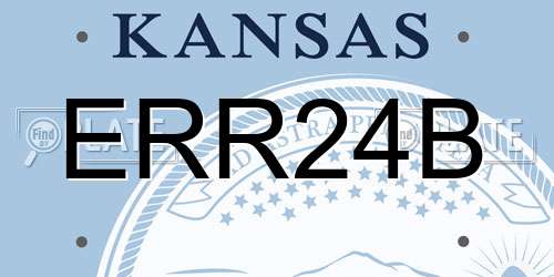 ERR24B Kansas License Plate
