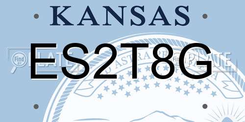 ES2T8G Kansas License Plate