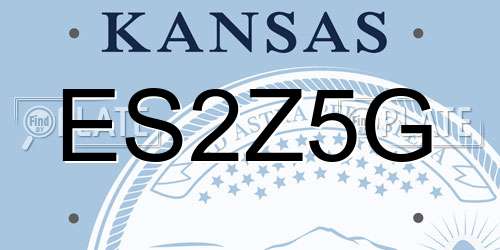 ES2Z5G Kansas License Plate