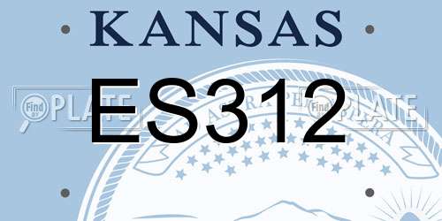 ES312 Kansas License Plate