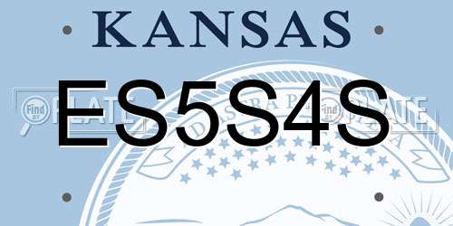 ES5S4S Kansas License Plate