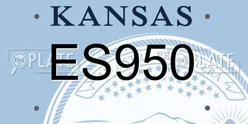 ES950 Kansas License Plate