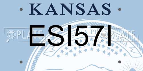 ESI57I Kansas License Plate