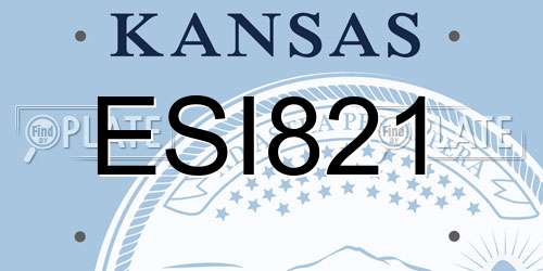 ESI821 Kansas License Plate