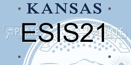 ESIS21 Kansas License Plate