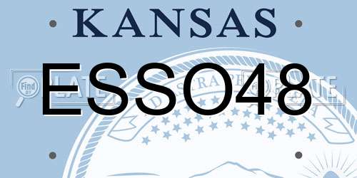 ESSO48 Kansas License Plate