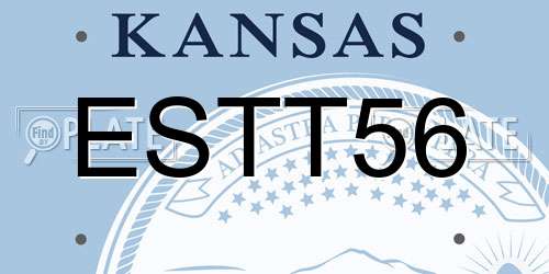 ESTT56 Kansas License Plate