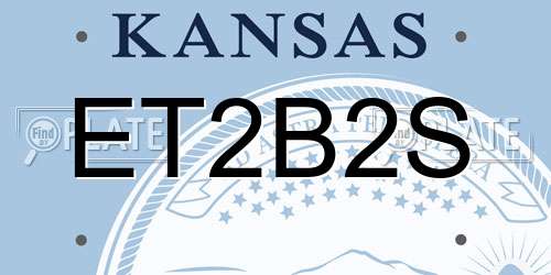 ET2B2S Kansas License Plate