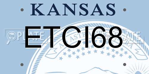 ETCI68 Kansas License Plate