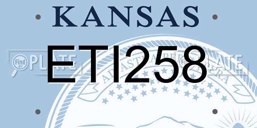 ETI258 Kansas License Plate