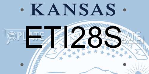 ETI28S Kansas License Plate