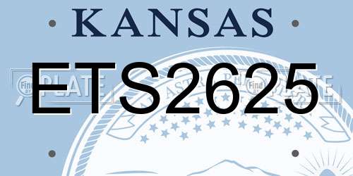 ETS2625 Kansas License Plate