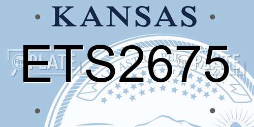 ETS2675 Kansas License Plate