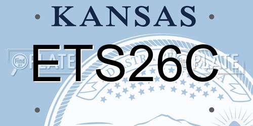 ETS26C Kansas License Plate