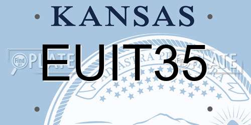 EUIT35 Kansas License Plate