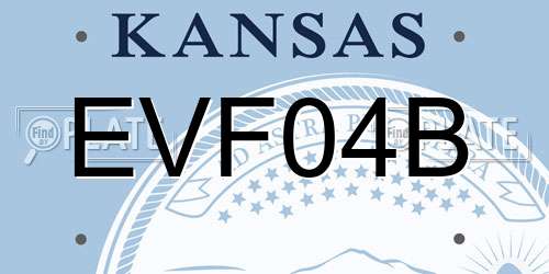 EVF04B Kansas License Plate