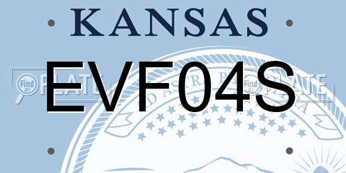 EVF04S Kansas License Plate