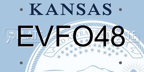 EVFO48 Kansas License Plate
