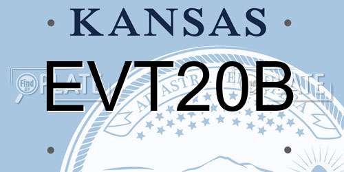 EVT20B Kansas License Plate