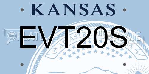 EVT20S Kansas License Plate