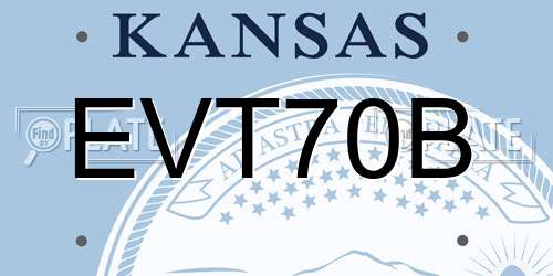 EVT70B Kansas License Plate