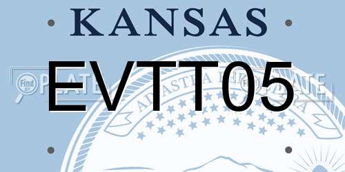 EVTT05 Kansas License Plate