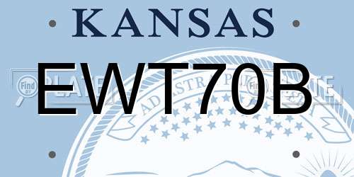 EWT70B Kansas License Plate