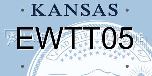 EWTT05 Kansas License Plate