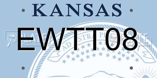 EWTT08 Kansas License Plate