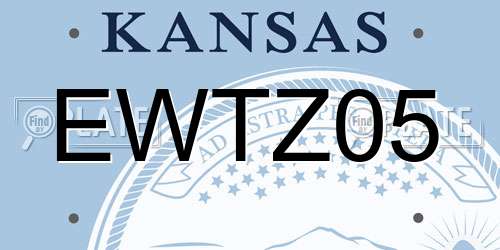 EWTZ05 Kansas License Plate