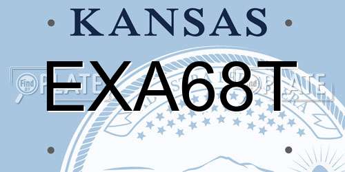 EXA68T Kansas License Plate