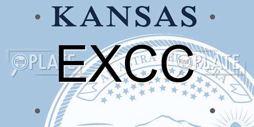 EXCC Kansas License Plate