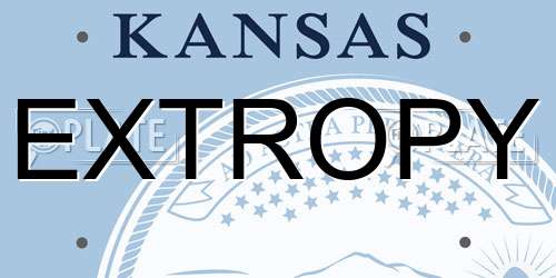 EXTROPY Kansas License Plate