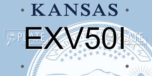 EXV50I Kansas License Plate
