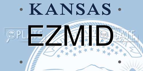 EZMID Kansas License Plate