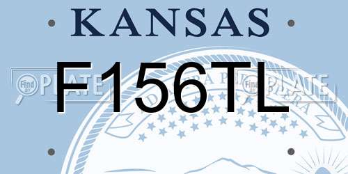 F156TL Kansas License Plate