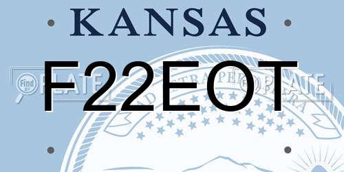 F22EOT Kansas License Plate