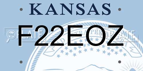 F22EOZ Kansas License Plate