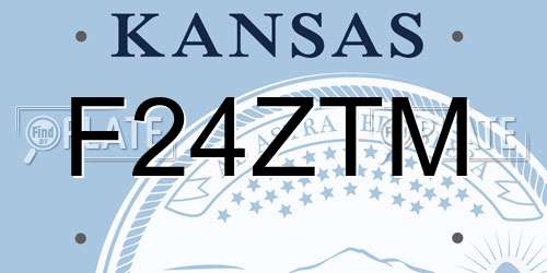 F24ZTM Kansas License Plate