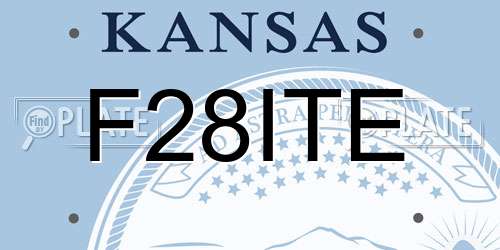 F28ITE Kansas License Plate