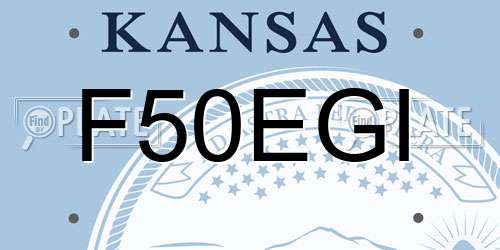 F50EGI Kansas License Plate